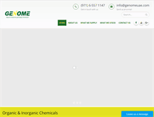 Tablet Screenshot of genomeuae.com